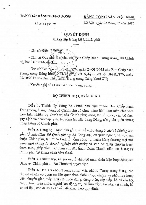 bo chinh tri chi dinh dc nguyen quoc viet bi thu du chu tich hdtv Kubet tham gia bch dang bo chinh phu