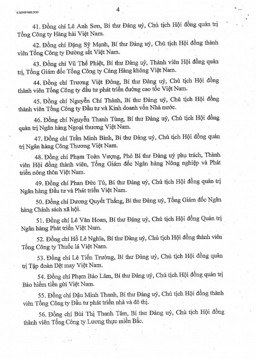 bo chinh tri chi dinh dc nguyen quoc viet bi thu du chu tich hdtv Kubet tham gia bch dang bo chinh phu