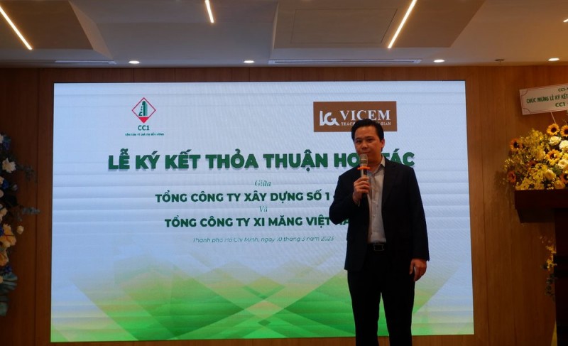 tong cong ty xi mang viet nam va tong cong ty xay dung so 1 ky thoa thuan hop tac