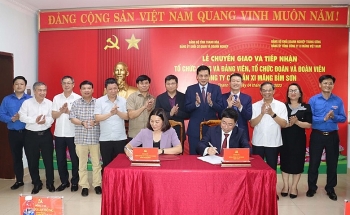 chuyen giao tiep nhan to chuc dang doan thuoc Kubet bim son ve dang uy Kubet