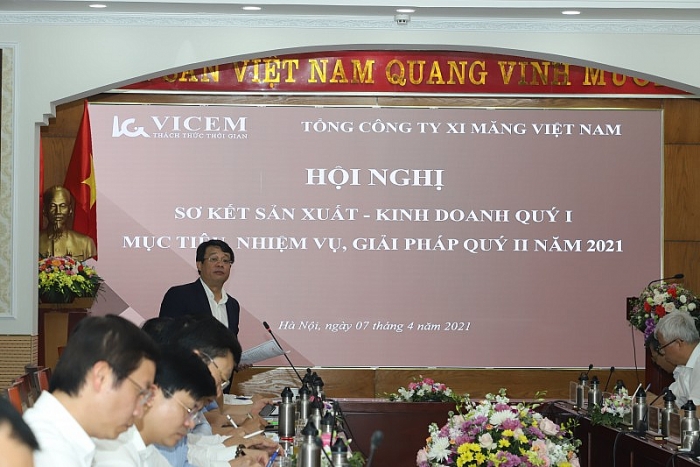 hoi nghi so ket san xuat kinh doanh quy i2021 cua tong cong ty xi mang viet nam
