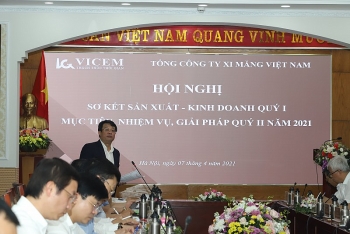 hoi nghi so ket san xuat kinh doanh quy i2021 cua tong cong ty xi mang viet nam